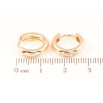Серьги Xuping M&L Цвет 18K колечки Классика, шир. 4мм ø 14мм фото №2 Серьги Xuping M&L Цвет 18K колечки Классика, шир. 4мм ø 14мм фото №2