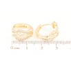 Серьги Xuping M&L Цвет 18K колечки Резной узор с кристаллами фото №2 Серьги Xuping M&L Цвет 18K колечки Резной узор с кристаллами фото №2
