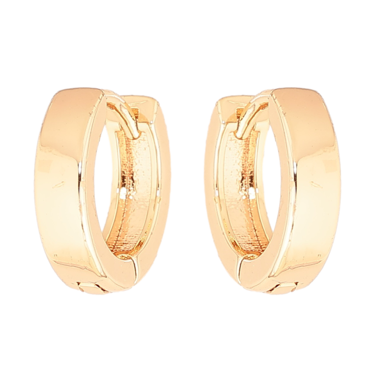 Серьги Xuping M&L Цвет 18K колечки Классика, шир. 4мм ø 14мм фото №5 Серьги Xuping M&L Цвет 18K колечки Классика, шир. 4мм ø 14мм фото №5
