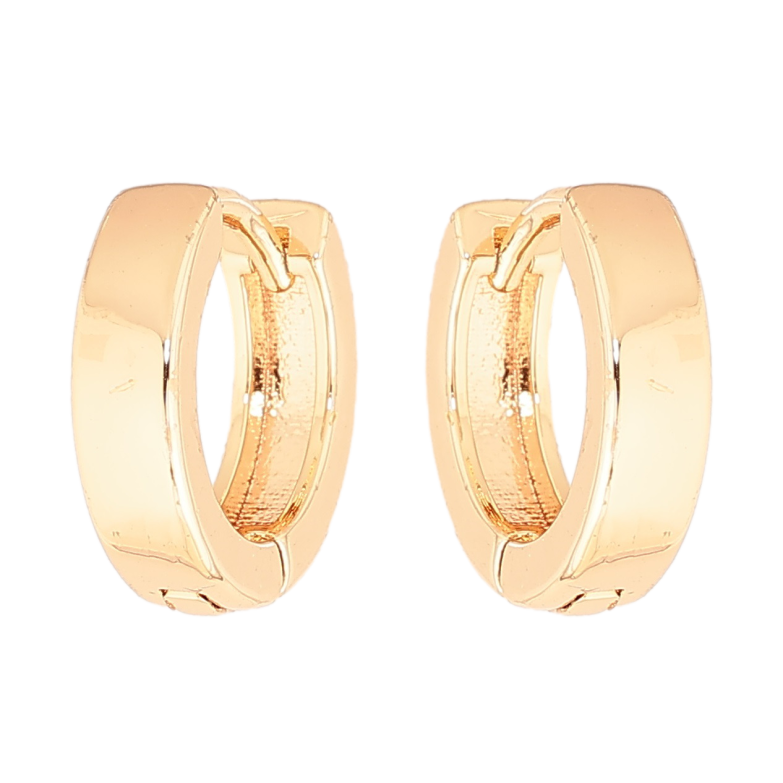 Серьги Xuping M&L Цвет 18K колечки Классика, шир. 4мм ø 14мм фото №2