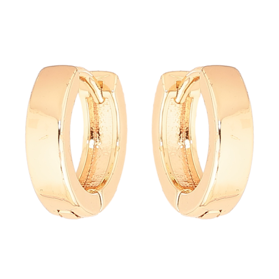 Сережки Xuping M&L Колір 18K колечка «Класика, шир. 4мм» ø 14мм фото №1