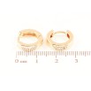 Сережки Xuping M&L Колір 18K колечка «Класика, шир. 4мм» ø 14мм фото №2