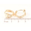Сережки Xuping M&L Колір 18K колечка «Зірки з кришталевими доріжками» фото №2 Сережки Xuping M&L Колір 18K колечка «Зірки з кришталевими доріжками» фото №2
