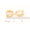 Серьги Xuping M&L Цвет 18K колечки Греческий узор на одну сторону фото №2