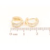 Сережки Xuping M&L Колір 18K колечка «Інкрустація кристалами» фото №2 Сережки Xuping M&L Колір 18K колечка «Інкрустація кристалами» фото №2