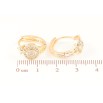 Серьги Xuping M&L Цвет 18K колечки Узор с кристаллами фото №2 Серьги Xuping M&L Цвет 18K колечки Узор с кристаллами фото №2