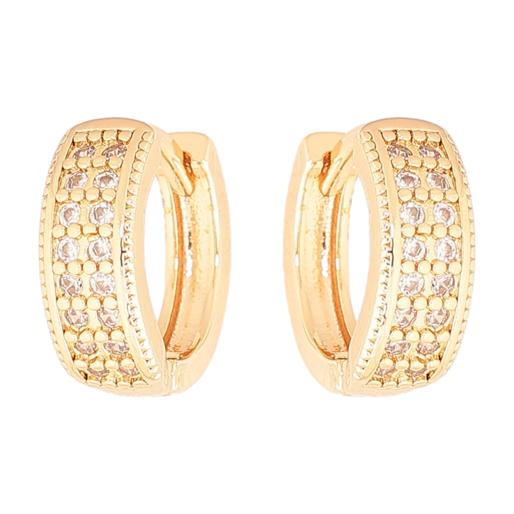 Серьги Xuping M&L Цвет 18K колечки Инкрустация кристаллами фото №5