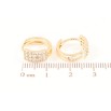 Сережки Xuping M&L Колір 18K колечка «Інкрустація кристалами» фото №2 Сережки Xuping M&L Колір 18K колечка «Інкрустація кристалами» фото №2