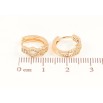 Серьги Xuping M&L Цвет 18K колечки Узор с кристаллами фото №2
