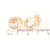 Серьги Xuping M&L Цвет 18K колечки Узор с кристаллами фото №2 Серьги Xuping M&L Цвет 18K колечки Узор с кристаллами фото №2