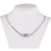 Подвеска на цепочке Xuping ТТМ Stainless Steel цвет Родий Минимализм длина 46-51см х 3мм фото №2
