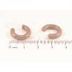 Серьги Xuping TTM Stainless Steel керамика пусеты Кофейные дуги фото №2