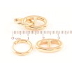 Сережки Xuping TTM Stainless Steel колір 18K підвіски на колечках «Овальні підвіски» 2 в 1 фото №2 Сережки Xuping TTM Stainless Steel колір 18K підвіски на колечках «Овальні підвіски» 2 в 1 фото №2