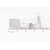 Серьги Xuping TTM Stainless Steel цвет Родий пусеты Прямоугольники с жемчужинами фото №2 Серьги Xuping TTM Stainless Steel цвет Родий пусеты Прямоугольники с жемчужинами фото №2