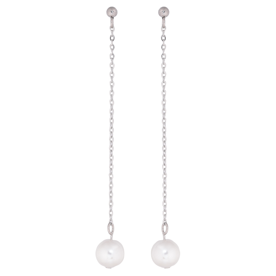 Сережки Xuping TTM Stainless Steel колір Родій пусети ««Перлинні підвіски» ø 3мм і 8мм фото №1 Сережки Xuping TTM Stainless Steel колір Родій пусети ««Перлинні підвіски» ø 3мм і 8мм фото №1