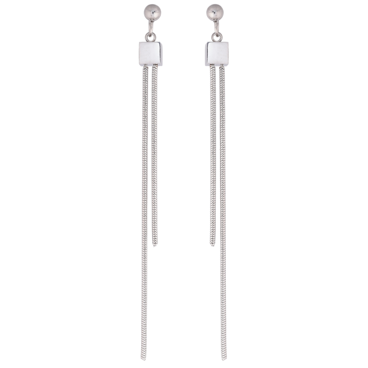 Сережки Xuping TTM Stainless Steel колір Родій пусети «Підвіски з ланцюжками» фото №21 Сережки Xuping TTM Stainless Steel колір Родій пусети «Підвіски з ланцюжками» фото №21