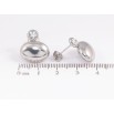 Сережки Xuping TTM Stainless Steel колір Родій пусети «Кристали з овалами» фото №2 Сережки Xuping TTM Stainless Steel колір Родій пусети «Кристали з овалами» фото №2