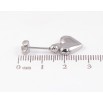 Серьги Xuping TTM Stainless Steel цвет Родий пусеты Подвески сердечки фото №2