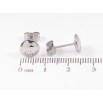 Сережки Xuping TTM Stainless Steel колір Родій пусети «Круги» ø 8мм фото №2 Сережки Xuping TTM Stainless Steel колір Родій пусети «Круги» ø 8мм фото №2