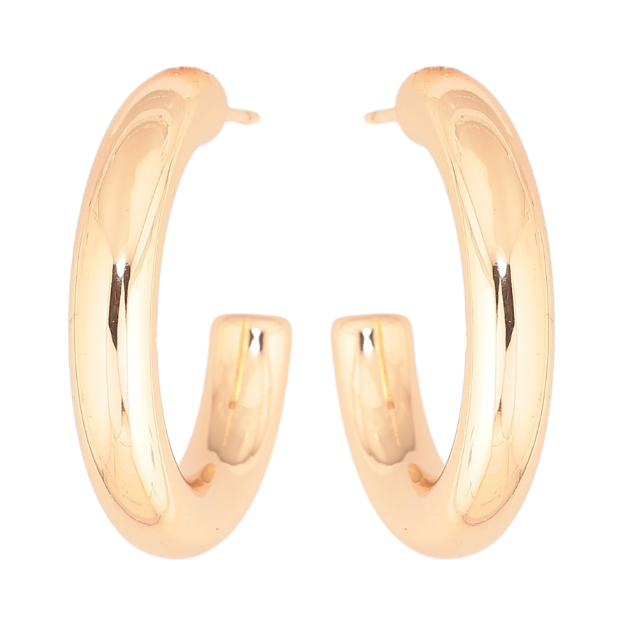 Серьги Xuping Позолота 18K пусеты Дуги ø 3см фото №1 Серьги Xuping Позолота 18K пусеты Дуги ø 3см фото №1