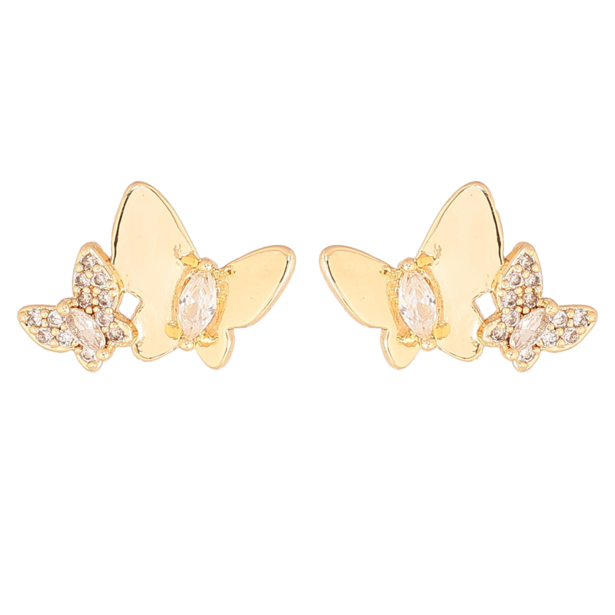 Сережки Xuping Позолота 18K пусети Метелики фото №1 Сережки Xuping Позолота 18K пусети Метелики фото №1