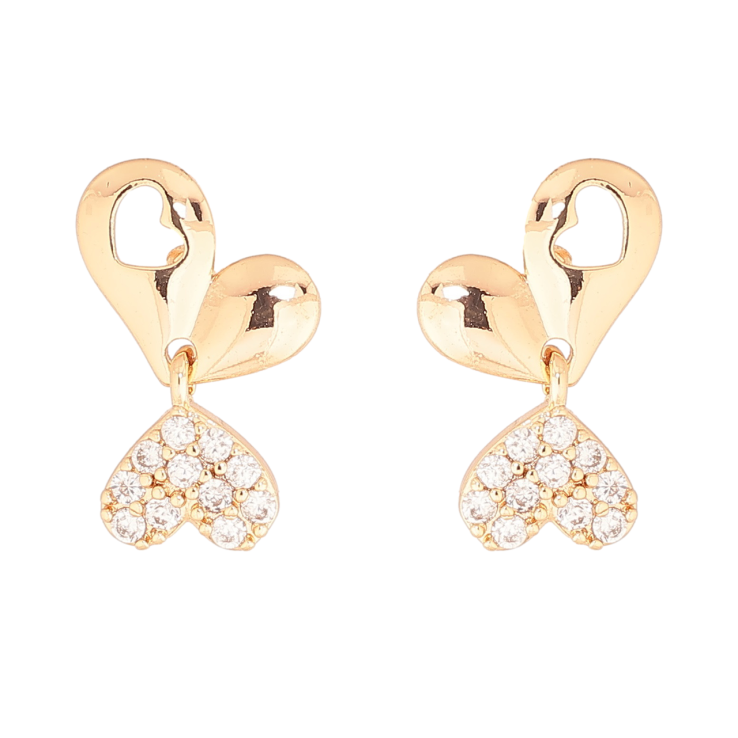 Серьги Xuping Позолота 18K пусеты Сердечки фото №18 Серьги Xuping Позолота 18K пусеты Сердечки фото №18
