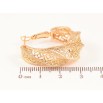 Серьги Xuping Позолота 18K итальянский замок Резной узор фото №2