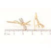 Сережки Xuping Позолота 18K клаймбери «Очерет зі стрекозою» фото №2