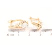 Сережки Xuping Позолота 18K англійський замок Візерунок з кристалами фото №2