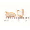 Серьги Xuping Позолота 18K английский замок Инкрустация кристаллами фото №2 Серьги Xuping Позолота 18K английский замок Инкрустация кристаллами фото №2