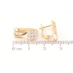 Сережки Xuping Позолота 18K англійський замок Інкрустація кристалами фото №2 Сережки Xuping Позолота 18K англійський замок Інкрустація кристалами фото №2