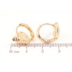 Серьги Xuping Позолота 18K колечки Сердечки с узором насечками фото №2 Серьги Xuping Позолота 18K колечки Сердечки с узором насечками фото №2