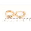 Сережки Xuping Позолота 18K колечка Кришталеві квіточки фото №2 Сережки Xuping Позолота 18K колечка Кришталеві квіточки фото №2