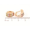 Серьги Xuping Позолота 18K колечки Дорожки разноцветных кристаллов фото №2 Серьги Xuping Позолота 18K колечки Дорожки разноцветных кристаллов фото №2