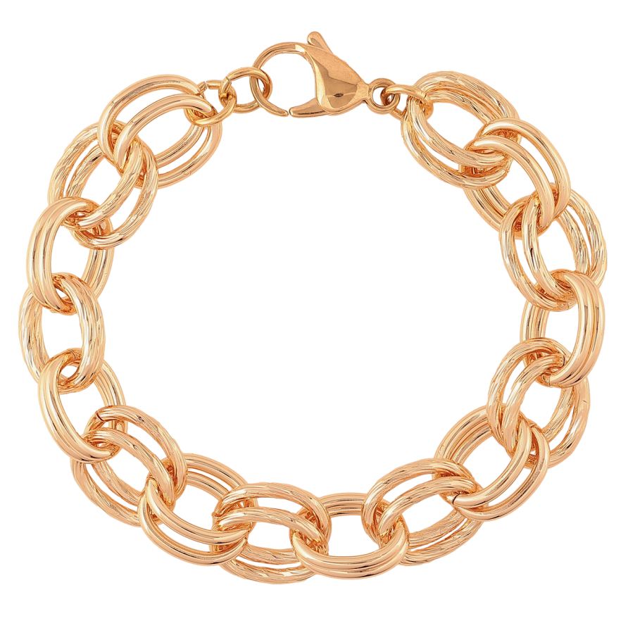 Браслет Xuping M&L Цвет 18K Цепочка Фантазийная» длинна 20.5см х 11мм фото №1 Браслет Xuping M&L Цвет 18K Цепочка Фантазийная» длинна 20.5см х 11мм фото №1