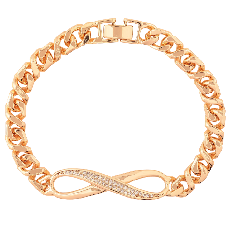 Браслет Xuping M&L Цвет 18K Бесконечность» длинна 21см х 7-11мм фото №13 Браслет Xuping M&L Цвет 18K Бесконечность» длинна 21см х 7-11мм фото №13