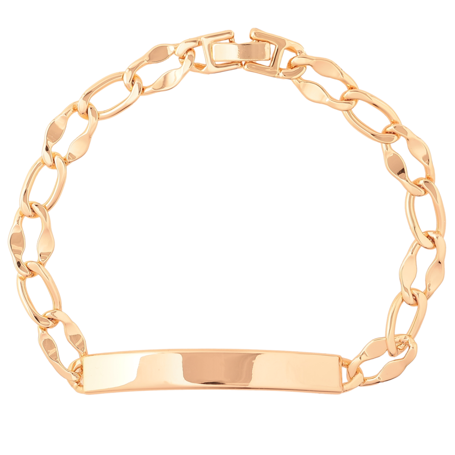 Браслет Xuping M&L Колір 18K «Ланцюжок зі вставкою пластина» довжина 21.5см х 7-8мм фото №1 Браслет Xuping M&L Колір 18K «Ланцюжок зі вставкою пластина» довжина 21.5см х 7-8мм фото №1