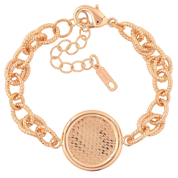 Браслет Xuping M&L Цвет 18K Цепочка с круглой вставкой» длинна с доп.цепочкой 15-20.5см х 7-21мм фото №4 Браслет Xuping M&L Цвет 18K Цепочка с круглой вставкой» длинна с доп.цепочкой 15-20.5см х 7-21мм фото №4