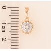 Кулон Xuping M&L Колір 18К «Кристал, ø 8мм» для ланцюжка до 5мм фото №2 Кулон Xuping M&L Колір 18К «Кристал, ø 8мм» для ланцюжка до 5мм фото №2