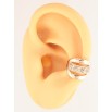 Сережки Xuping M&L Колір 18K кафи «Декоративний візерунок з кристалами» фото №2 Сережки Xuping M&L Колір 18K кафи «Декоративний візерунок з кристалами» фото №2