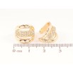 Сережки Xuping M&L Колір 18K кафи «Декоративний візерунок з кристалами» фото №3 Сережки Xuping M&L Колір 18K кафи «Декоративний візерунок з кристалами» фото №3