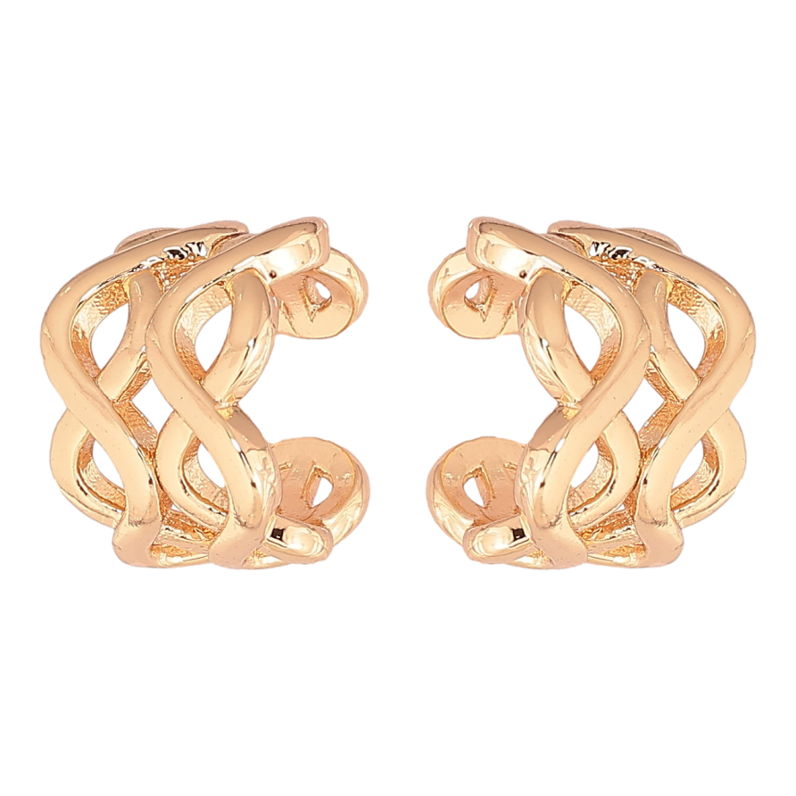 Сережки Xuping M&L Колір 18K кафи «Декоративний візерунок» фото №1 Сережки Xuping M&L Колір 18K кафи «Декоративний візерунок» фото №1