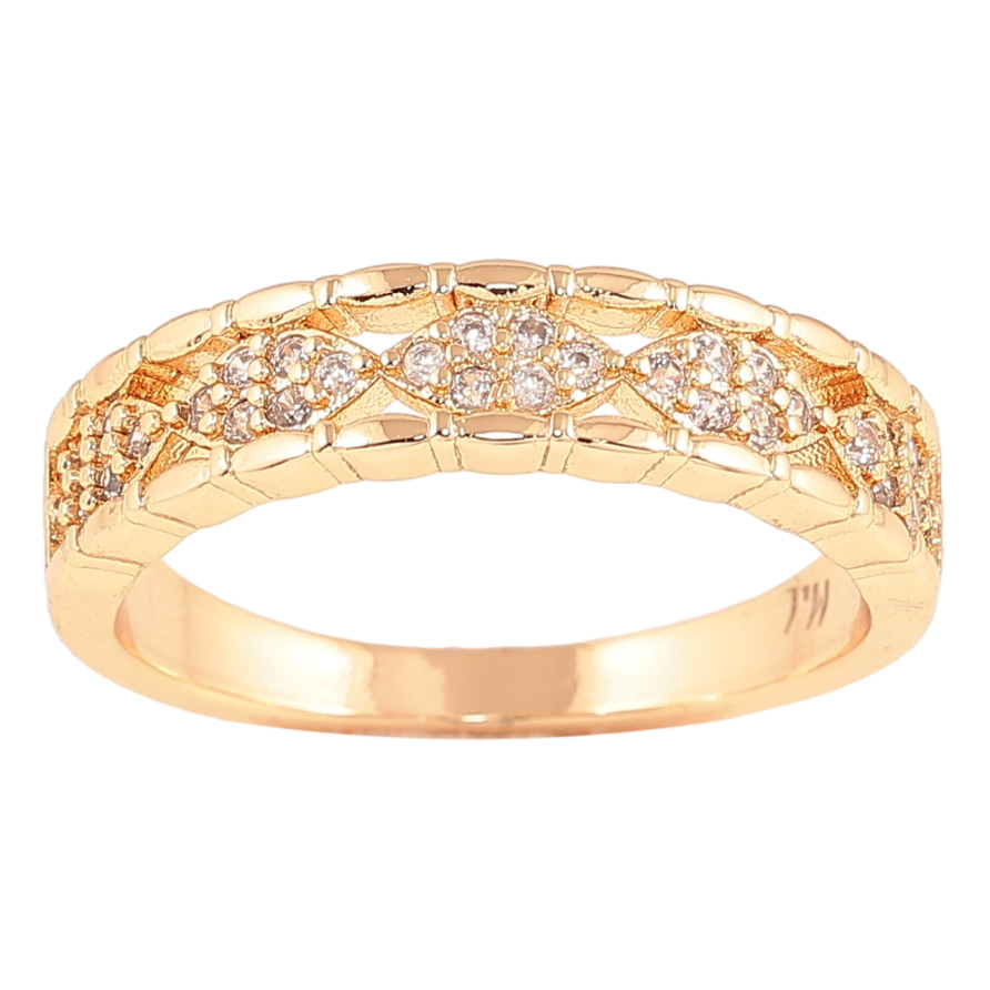 Каблучка Xuping M&L Колір 18К «Інкрустація кристалами» фото №1 Каблучка Xuping M&L Колір 18К «Інкрустація кристалами» фото №1