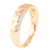 Кольцо Xuping M&L Цвет 18К Узор с дорожкой кристаллов фото №2 Кольцо Xuping M&L Цвет 18К Узор с дорожкой кристаллов фото №2