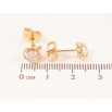 Сережки Xuping Позолота 18K пусети «Візерунок з кристалами» фото №2