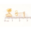 Сережки Xuping Позолота 18K пусети «Асиметричні сердечка» фото №2