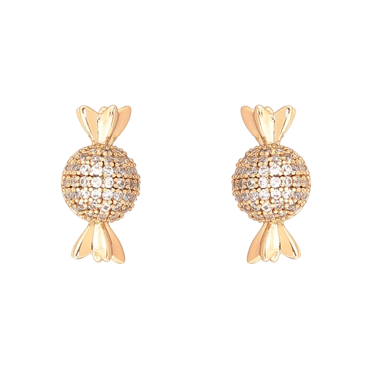 Сережки Xuping Позолота 18K пусети «Цукерочки» фото №10 Сережки Xuping Позолота 18K пусети «Цукерочки» фото №10