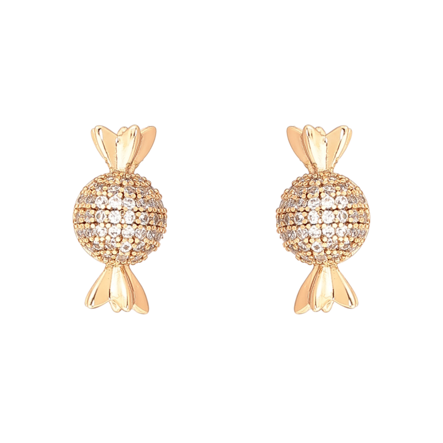 Серьги Xuping Позолота 18K пусеты Конфетки фото №1 Серьги Xuping Позолота 18K пусеты Конфетки фото №1