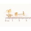 Сережки Xuping Позолота 18K пусети «Гілочки з кристалами» фото №2