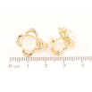 Сережки Xuping колір 18K з кристалами Swarovski англійський замок «Квіточки з кр-ми Opal» фото №2